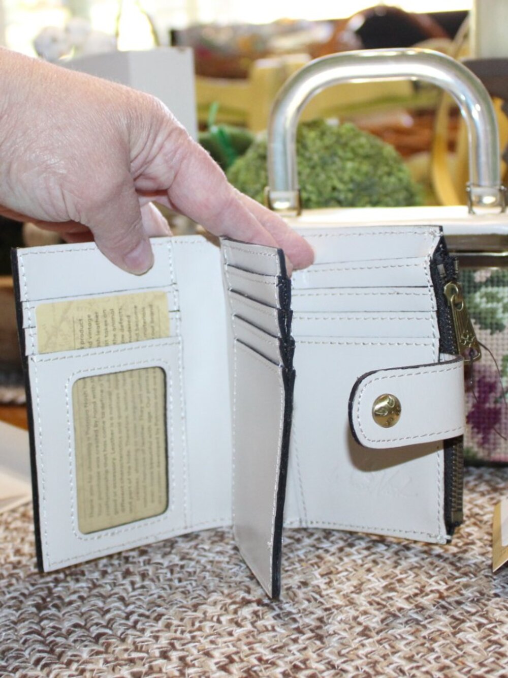 NWT Patricia Nash Mortola Top Handle needle point purse and wallet set GORGEOUS! - Picture 9 of 13